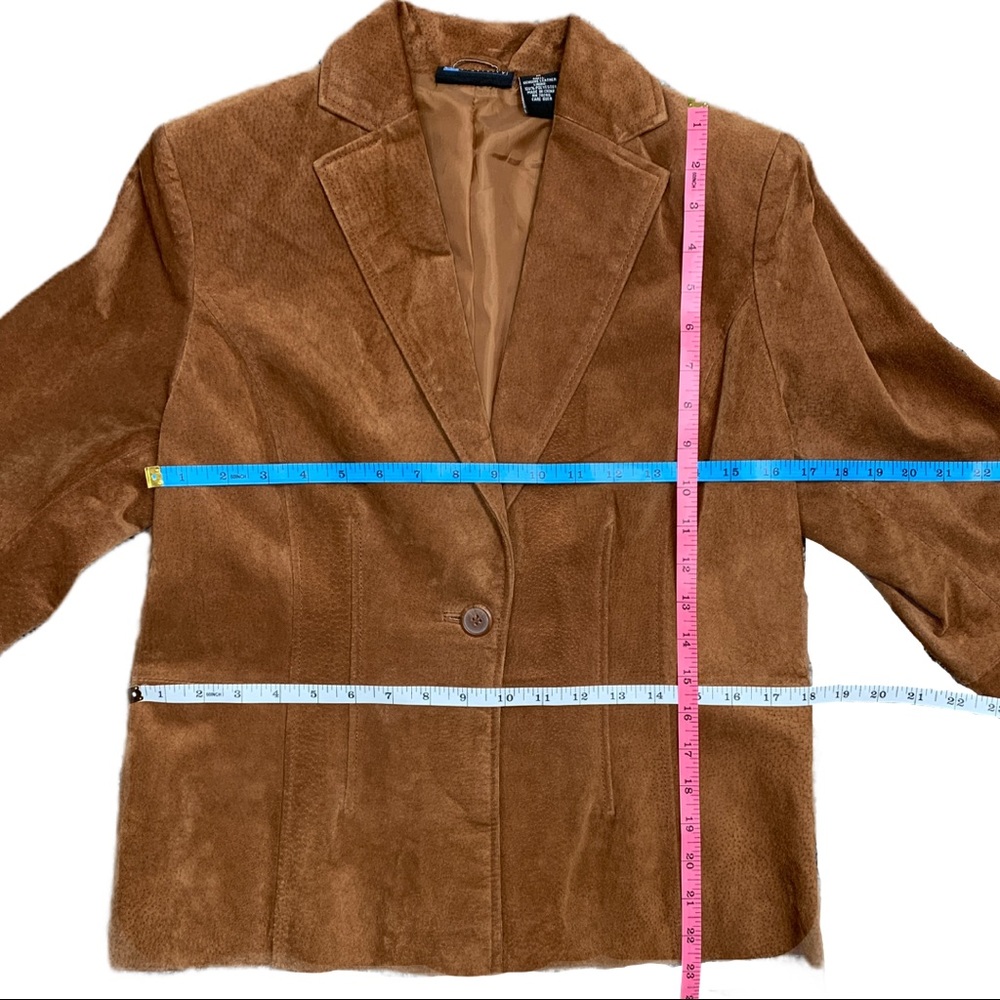 Relativity Tan Suede Button Blazer Jacket - image 8